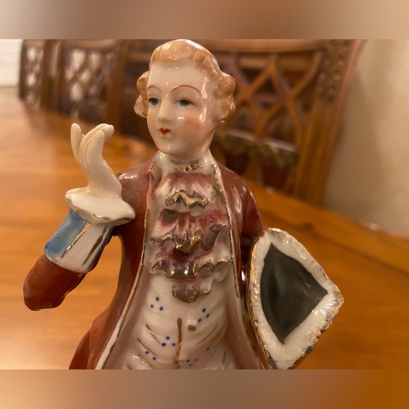 VINTAGE SET OF HAND PAINTED FERN OF JAPAN PORCELAIN FIGURINES - Picture 14 of 16